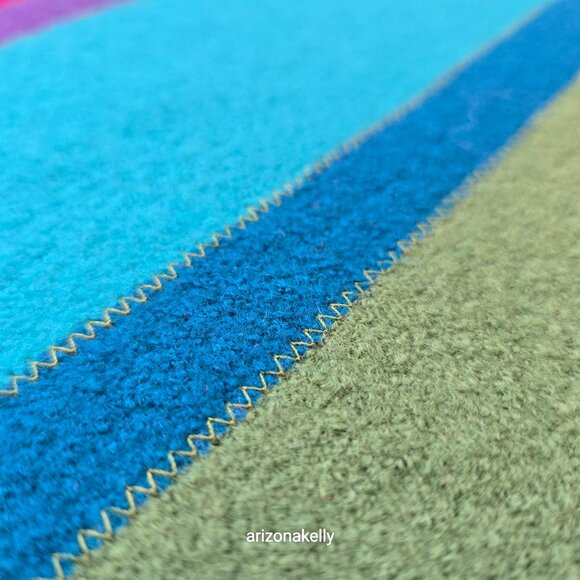 Textured Boiled Wool Colorful Scarf Hand-Crafted to Order From Belguim - Picture 11 of 14